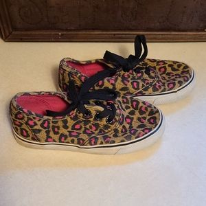 Girls leopard/ cheetah print shoes